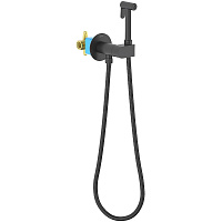 Гигиенический душ со смесителем Aquatek Оберон AQ1024MB черный матовый