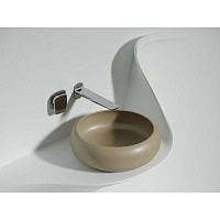 Раковина накладная Ceramicanova Element CN6050MC 36x36x12 капучино матовый