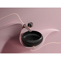 Раковина накладная Ceramicanova Element CN6050MB 36x36x12 черный матовый