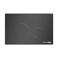 Кнопка смыва WasserKRAFT MB02 для унитаза, Черный матовый