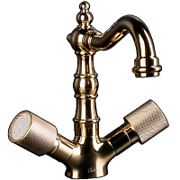 Смеситель Boheme Royal Cristal 292-Royal/CRST для раковины, золото