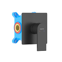 Смеситель Aquatek Лира AQ1466MB для душа, черный матовый