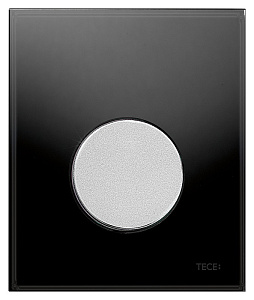 Кнопка смыва Tece Loop Urinal 9242655 черное стекло, кнопка хром матовый