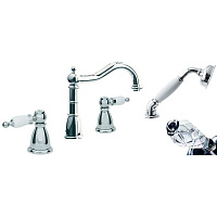 Смеситель Boheme Tradizionale chromo 396-CRST на борт ванны, хром/Cristal