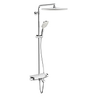 Душевая стойка Teska Mira DK3601C хром/белое стекло