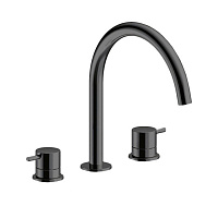 Смеситель Almar Mixers E214004.AB для раковины, хром черный шлифованный