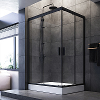 Душевой уголок AM.PM Gem W90G-404-120290-BT 120х90 профиль черный матовый