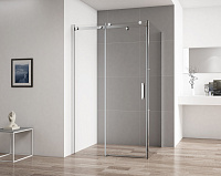Душевой уголок Cezares Stylus Soft STYLUS-SOFT-AH-1-100/80-C-Cr 100x80x195 прозрачное/хром