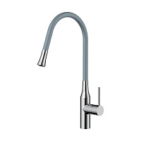 Смеситель Omoikiri Yatomi-BN-GR 4994251 для кухонной мойки, нержавеющая сталь/leningrad grey