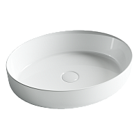 Раковина накладная Ceramicanova Element CN5002 55x40x14 белый