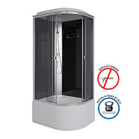 Душевая кабина Niagara Eco E90/80/40L/TN 90x80x215 L стекло тонированное/профиль серебро