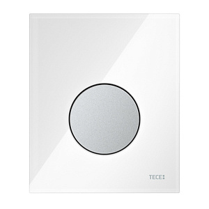 Кнопка смыва Tece Loop Urinal 9820178 белая, хром матовый