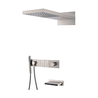 Душевой комплект Boheme Zodiac 132-2-NB для душа, с изливом, никель брашированный