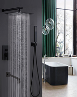 Душевой комплект ALMAes Liros TVZ-0889 черный