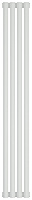 Отопительный радиатор Сунержа Эстет 30-0301-1204 120x18 4 секции, белый матовый