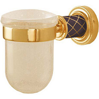 Стакан Boheme Murano 10904-CH-G для зубных щеток, золото/шоколад