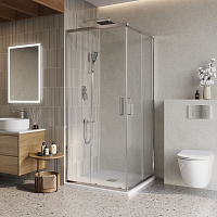 Душевой уголок BelBagno Luce LUCE-A-2-90-C-Cr прозрачное стекло, хром