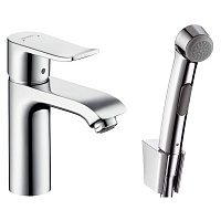Смеситель с гигиеническим душем Hansgrohe Metris 31285000 для раковины, хром