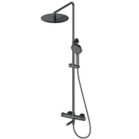 Душевая система Wonzon & Woghand WW-88739902-BGM с термостатом, темный графит