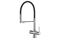 Смеситель Zorg Steel Hammer SH 2003 SATIN для кухонной мойки, сатин
