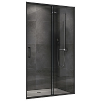 Душевая дверь ABBER Schwarzer Diamant AG30100B5 прозрачное/черный