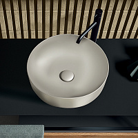 Раковина накладная Kerasan Nolita 534459 40x40 Grigio Matt