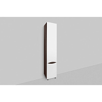 Шкаф-пенал напольный AM.PM Like 35см белый/венге R