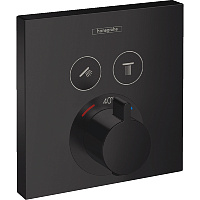 Термостат Hansgrohe ShowerSelect 15763670 для душа, черный матовый