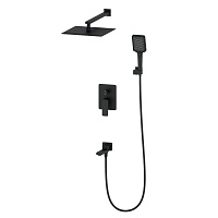 Душевая система Wonzon & Woghand Edge WW-88939003-MB черный матовый