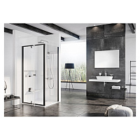 Душевая дверь в нишу Ravak Pivot PDOP1-90 03G70300Z1 Transparent, черный