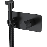 Гигиенический душ со смесителем Boheme Stick 127-BB.4 ручка Spirale, черный матовый