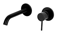 Смеситель Remer X Style X15PWBNO для раковины, черный матовый