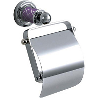 Держатель туалетной бумаги Boheme Murano 10901-V-CR с крышкой, хром/фиолетовый