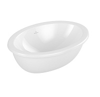 Раковина Villeroy & Boch Loop & Friends 4A6200R1 57х41 с переливом, CeramicPlus, белый альпин