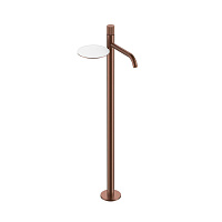 Смеситель Boheme Stick 120-BRB.3 для раковины, ручка Linea, брашированная бронза