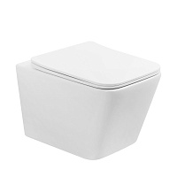 Унитаз подвесной ABBER Rechteck AC1201T Торнадо, белый