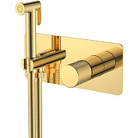 Гигиенический душ со смесителем Boheme Stick 127-GG.4 золото