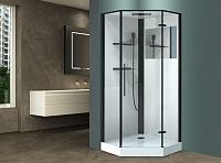 Душевая кабина Esbano ESKM90PRR 90x90 R черный матовый