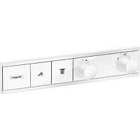 Термостат Hansgrohe RainSelect 15380700 на 2 потребителя, для душа, белый матовый