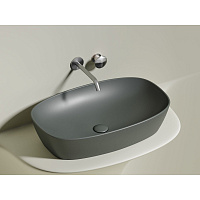 Раковина накладная Ceramicanova Element CN6049MH 60x38x13.8 антрацит матовый