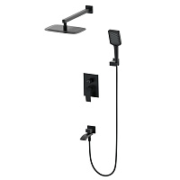Душевая система Wonzon & Woghand Fit WW-88939009A-MB черный матовый