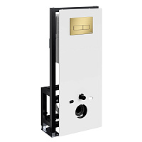 Система инсталляции WasserKRAFT Glan 66TLT.010.ME.WH.MG03 для унитаза, золото