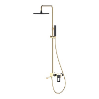 Душевая стойка Boheme Q 148-GB золото/черный