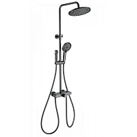 Душевая система Wonzon & Woghand Muse WW-B4113-BGG с термостатом, темный графит