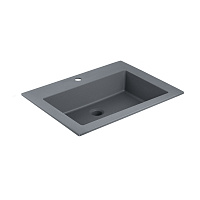 Мебельная раковина Vincea VCB-13600G 60x48x12 серый матовый
