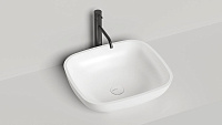 Раковина накладная Salini Gloria 08 1102208M S-Stone 49,5x44,5 белый матовый