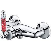 Смеситель Boheme Vogue 224-MR-R для душа, хром/рубиновый Murano