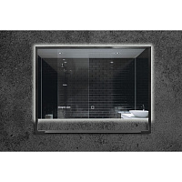 Зеркало Armadi Art Vallessi 551 60x80 с полочкой антрацит