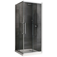 Душевой уголок ABBER Schwarzer Diamant AG02090H прозрачное/хром