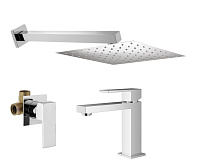 Душевой комплект Plumberia Selection Tag KITTG01CR53 для ванны, хром